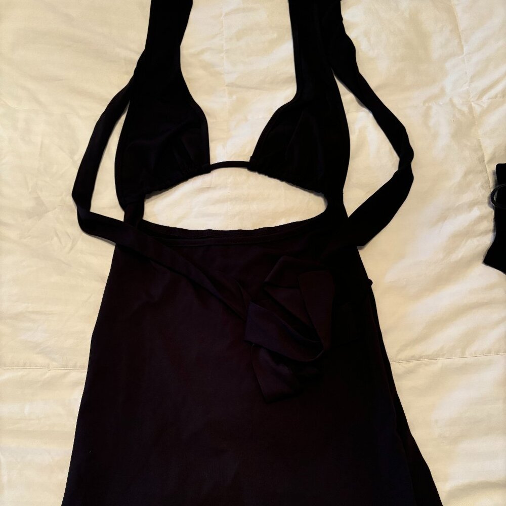 Tie/Open Back Mini Dress